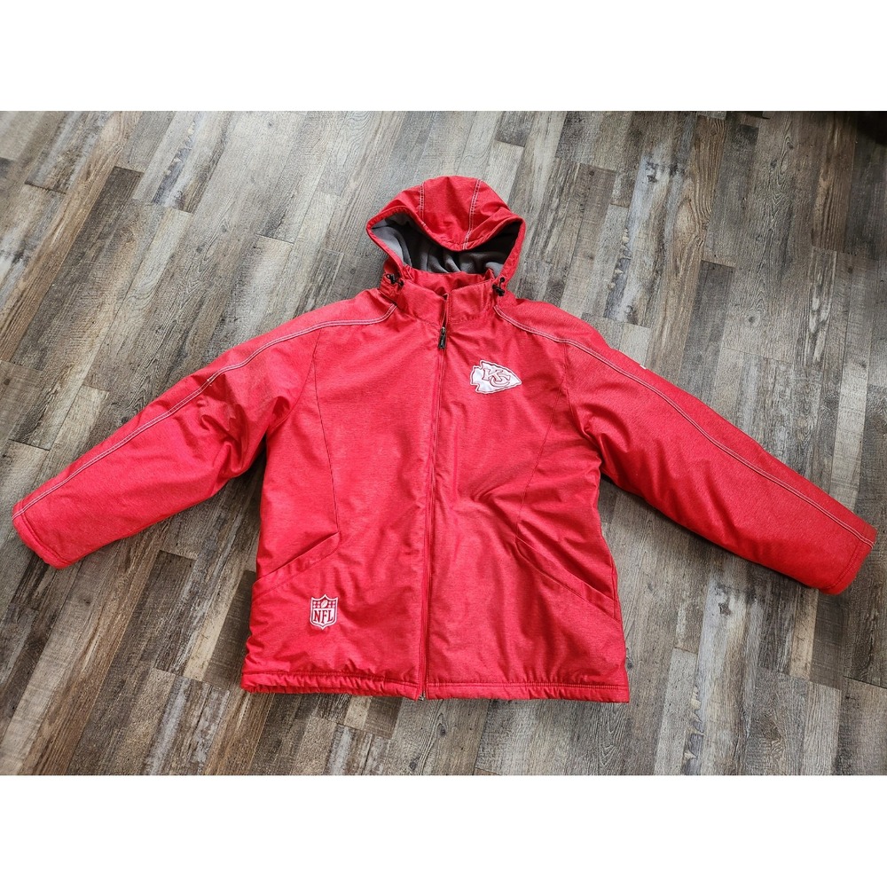 Women's NFL KC Chiefs Red Winter Coat Reebok Size XL Excellent Condition